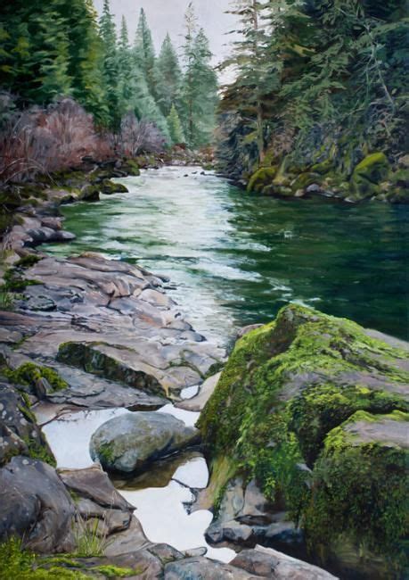 Small pools and moss | Tom Wheeler | Oil painting nature, Landscape paintings, Nature paintings