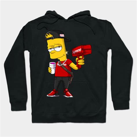 Supreme bart - Bart Simpson - Hoodie | TeePublic