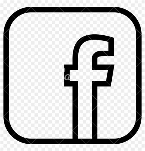 Black Facebook Social Media Icon - Facebook Logo Black And White Png ...