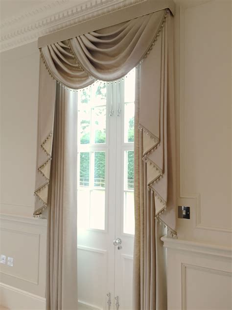 Unique Curtains With Frill Pelmet Orange For Sale