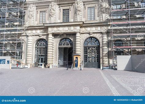 Entrance To Royal Palace of the Swedish Monarchy Editorial Stock Photo ...