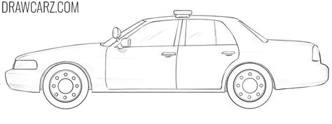 How to Draw a Police Car