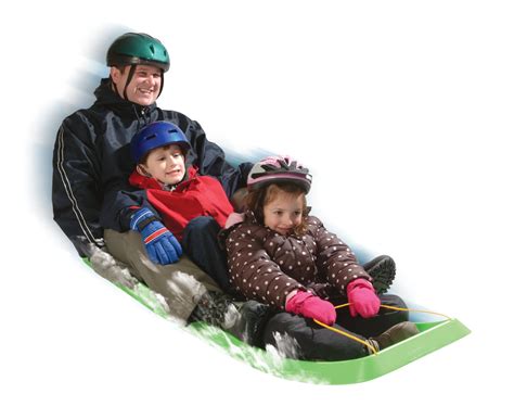 ESP 66" Family Fun Toboggan Four Rider Sled Lime 1136 Snow Winter Sports Slide 72358029460 | eBay