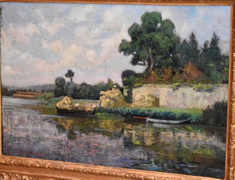 Antiques Atlas - French Impressionist Landscape Oil Painting