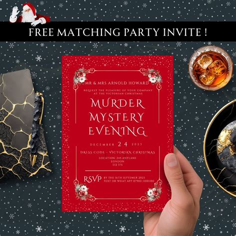 Murder Mystery Game Christmas Murder Mystery Game for up to 20 Christmas Murdery Mystery Murder ...