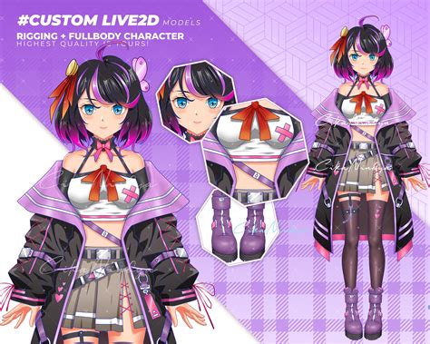 Custom Anime-style Live2d Model Creation for Vtubers FULL BODY - Etsy