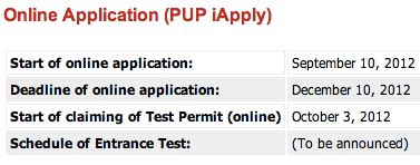 The Pinoy Informer: PUPCET for SY 2013 - 2014 is Now Open