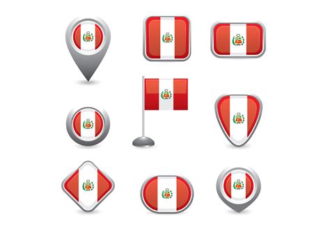 Icono de la bandera de Perú 116188 Vector en Vecteezy