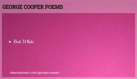 George Cooper Poems