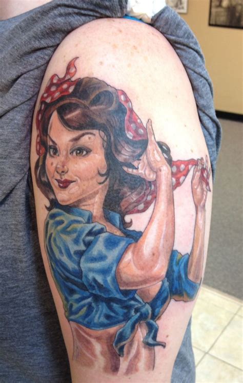 Rosie The Riviter Tattoos | Pinup-style Rosie the Riveter Tattoo Quite ...