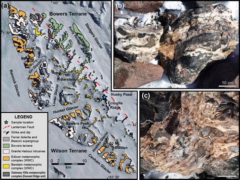 (a) Geological map of the Lanterman Range, northern Victoria Land,... | Download Scientific Diagram