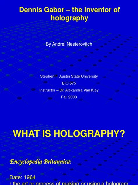 Holography History | Holography | Atomic