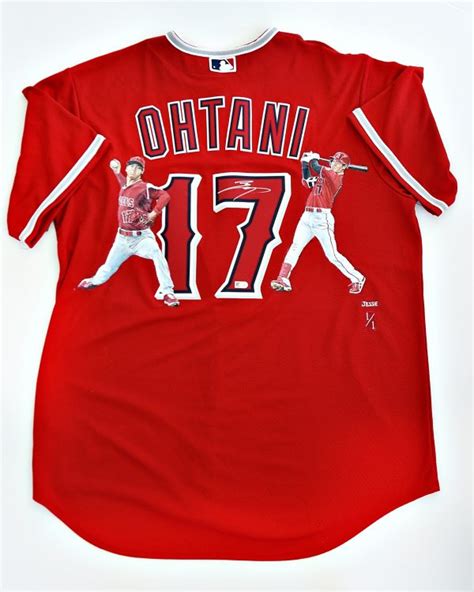 Shohei Ohtani Angels Nike Signed & Hand Painted Jersey SOLD OUT - Big ...