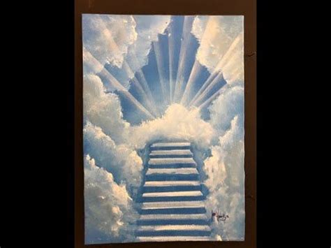 #231 Stairway to heaven in acrylic - YouTube | Heaven painting, Stairway to heaven tattoo ...