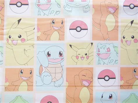 Pokemon Fabric 100% Cotton Fabric By The Yard Pokemon | Etsy in 2020 ...