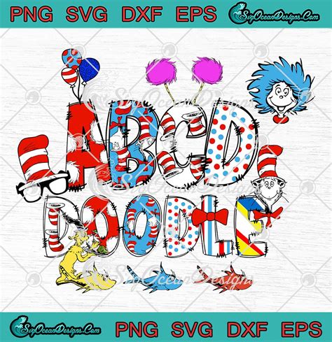 Doctor Seuss Font Svg File For Cricut Dr Seuss Alphabet Monogram | Porn Sex Picture