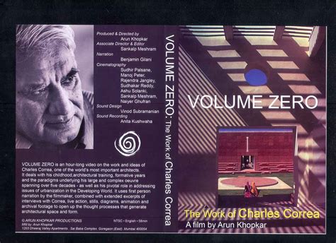 VOLUME ZERO, THE WORKS OF CHARLES CORREA BY ARUN KHOPKAR - URBAN DESIGN RESEARCH INSTITUTE