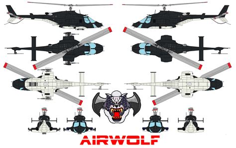 Airwolf Blueprint Bw by bagera3005 on DeviantArt