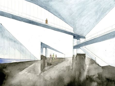 Steven Holl watercolour | Steven holl, Architecture painting, Architecture sketch