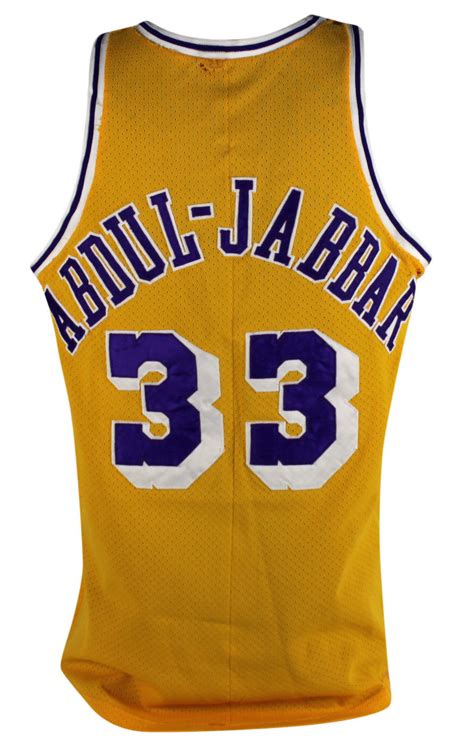 Lot Detail - Kareem Abdul-Jabbar Incredible Game Used Lakers Jersey ...