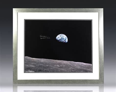 Frank Borman Signed 'Earthrise' Photograph. - Raptis Rare Books | Fine ...