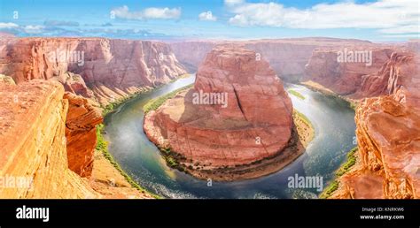 Horseshoe Bend aerial view Stock Photo - Alamy