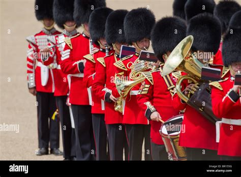 Band of the Grenadier Guards playing. "Trooping the Colour" 2010 Stock ...