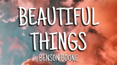 Benson Boone - Beautiful Things (Lyrics) - YouTube