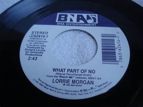 LORRIE MORGAN- LISTEN-EXCEPT FOR MONDAY/WE BOTH WALK