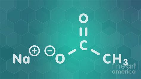 Sodium Acetate Chemical Structure Photograph by Molekuul/science Photo Library - Fine Art America