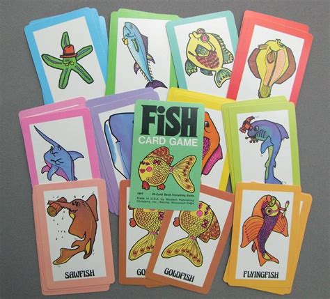 Vintage Whitman Go Fish Playing Cards Complete Deck