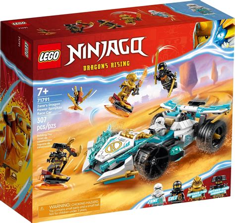 LEGO Ninjago Dragons Rising Zane's Dragon Power Spinjitzu Race Car 71791