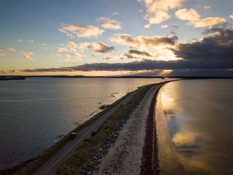 Premium Photo | Aerial view of a beach on the atlantic ocean