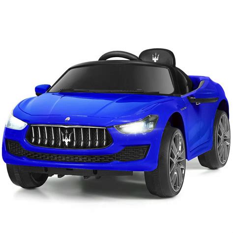 Kids Ride On Sport Super Car Maserati Style MP3 USB LED Best Offer RC Horn Blue #Unbranded in ...