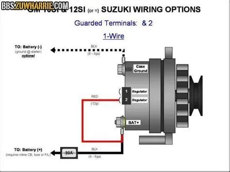 Alternator Wiring Diagram To Battery : Honda Alternator And Charging ...