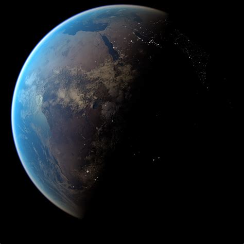 Realistic Earth 3d model