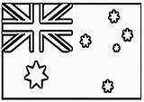 Australia Flag Page Coloring Pages sketch template