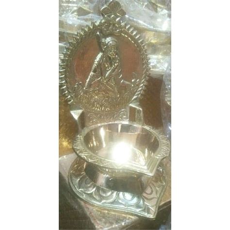 Silver Traditional Brass Pooja Vilakku at best price in Chennai | ID: 21226088455