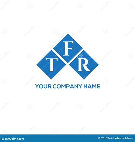 TFR Letter Logo Design on WHITE Background. TFR Creative Initials Letter Logo Concept Stock ...