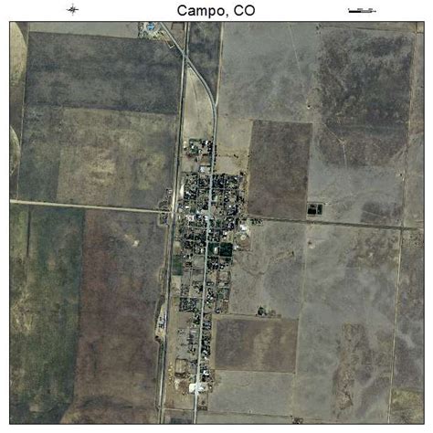 Aerial Photography Map of Campo, CO Colorado