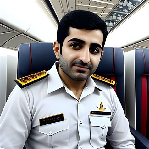 Pilot Mohammad Faridzadeh in the plane - Arthub.ai