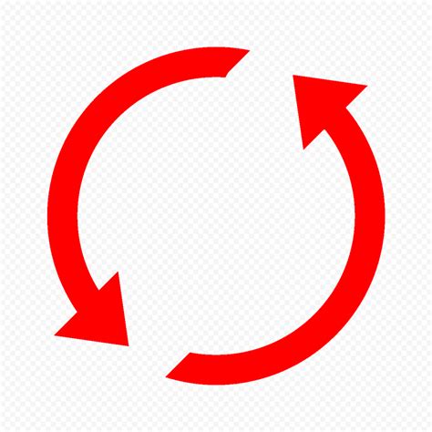 HD Circle Arrow Red Icon PNG | Citypng