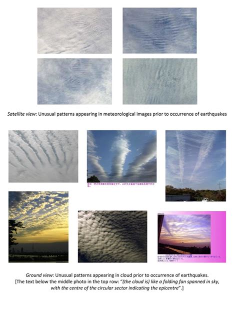 Photos of the so-called earthquake clouds from different angles of... | Download Scientific Diagram