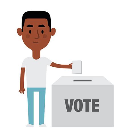 Best Black People Voting Illustrations, Royalty-Free Vector Graphics ...