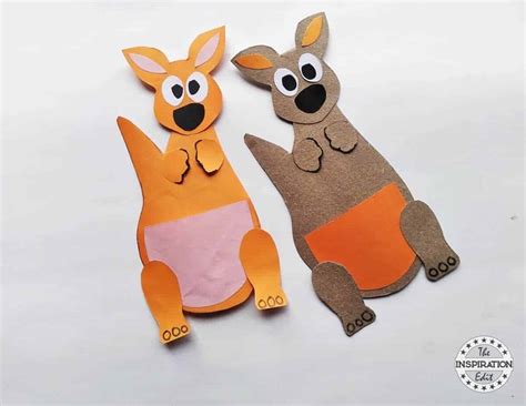 Kids Paper Kangaroo Craft Activity · The Inspiration Edit