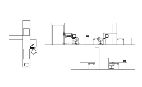 Airport Baggage Metal Detector - Free CAD Drawings