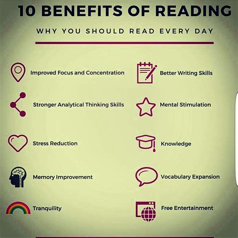 Reading Benefits /and most of the time books are free entertainment ...