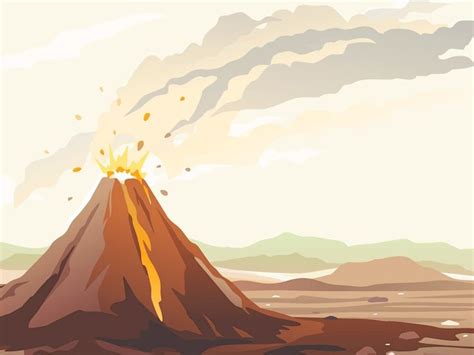 Volcano eruption | Volcano, Aesthetic backgrounds, Volcano drawing