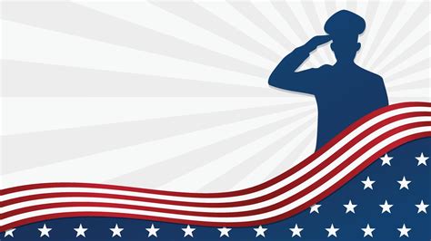 Happy veteran's day. American flag with soldier. Illustration vector ...