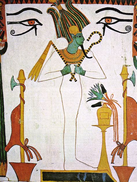 Painting of Osiris, Tomb of Sennedjem (Illustration) - World History ...